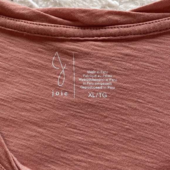 Joie pink top, size XL - Picture 3 of 7